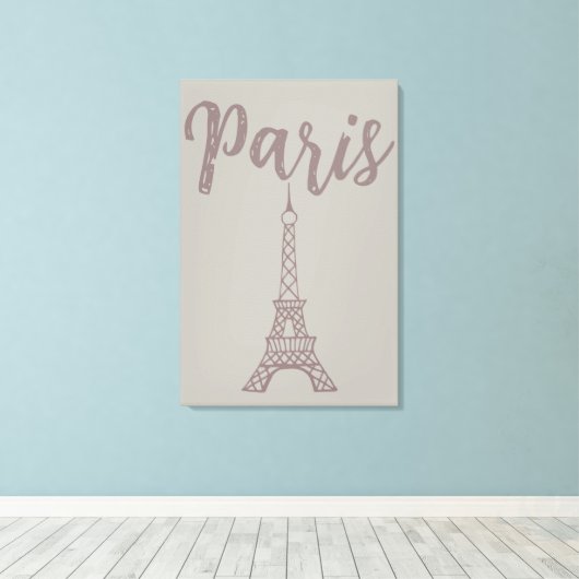 Elegante Leinwand Paris Eiffel (Insitu (Holzboden))