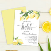 Elegante Lemon Bridal Dusche Einladung