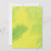 Elegante Lemon Citrus Arrangement Hochzeit Einladung (Rückseite)