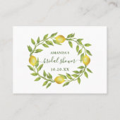 Elegante Lemon rät wie viele Game Card Visitenkarte (Rückseite)