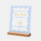 Elegante Lemon Rezept Karte Signieren für Brautpar Acrylschild (Winkel)