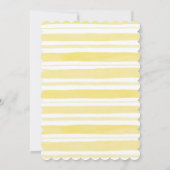 Elegante Lemon Summer Bridal Dusche Einladung (Rückseite)