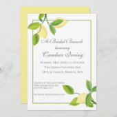 Elegante Lemons Brautparty Brunch Einladung (Vorne/Hinten)