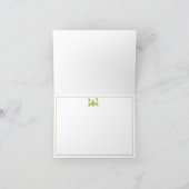 Elegante Lemons Personalisiert geklappt Dankeschön Dankeskarte (Innenseite)