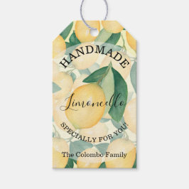 Elegante Lemons und Grünhandee für Sie Geschenkanhänger