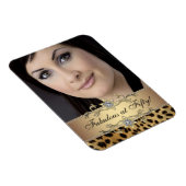 Elegante Leopard-Foto-Magnete Magnet (Rechte Seite)