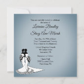 Elegante Lesbische Hochzeitseinladung Einladung (Vorderseite)