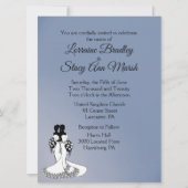 Elegante Lesbische Hochzeitseinladung Einladung (Vorderseite)