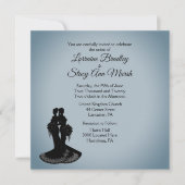 Elegante Lesbische Hochzeitseinladung Einladung (Vorderseite)