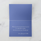 Elegante, leuchtend sommergelbe Sonnenblume vielen Dankeskarte (Innenseite)