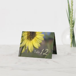 Elegante, leuchtend sommergelbe Sonnenblume vielen Dankeskarte