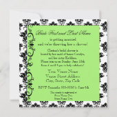 Elegante Leuchter-Brautparty-Einladung Einladung (Rückseite)