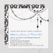 Elegante Leuchter-Einladung Einladung (Vorne/Hinten)