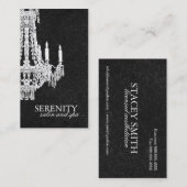 Elegante Leuchter-Visitenkarte Visitenkarte (Vorne/Hinten)