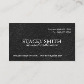 Elegante Leuchter-Visitenkarte Visitenkarte (Rückseite)