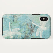Elegante Libellen Aquamarine Kunst Case-Mate iPhone Hülle (Rückseite (Horizontal))