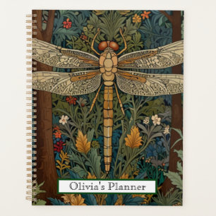 Elegante Libellen-Kunstwerke botanischer Boho-Chic Planer