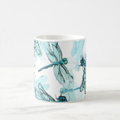 Elegante Libellen: Watercolor Wonder Kaffeetasse (Mittel)
