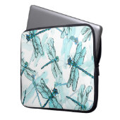 Elegante Libellen: Watercolor Wonder Laptopschutzhülle (Vorderseite Links)