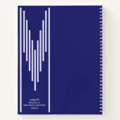 Elegante libro de bocetos violeta regalo para ella notizblock (Rückseite)