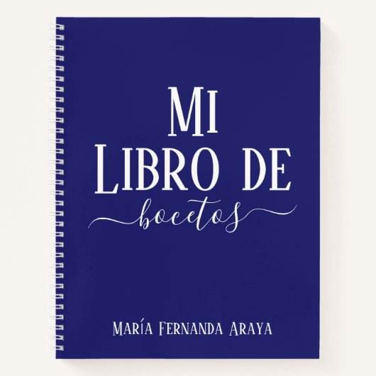 Elegante libro de bocetos violeta regalo para ella notizblock (Vorderseite)