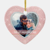 Elegante Lichter Unser erstes Valentine Ornament (Vorne)