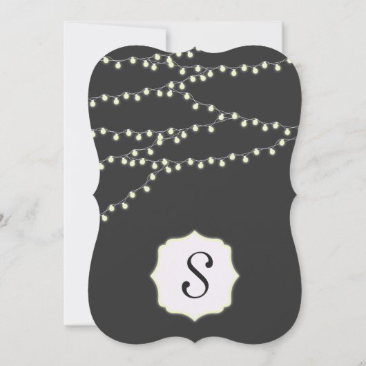 Elegante Lichtstrände Einladung (Rückseite)