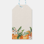 Elegante Liebe bei First Spritz' Brautparty Gunst Geschenkanhänger (Rückseite)