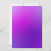 Elegante Liebe Blauen Orchideen Hochzeit Einladung (Rückseite)