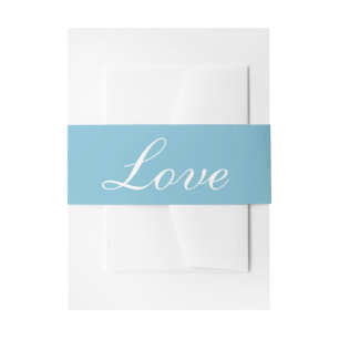 Elegante Liebe Blue Nautical Beach Hochzeit Einladungsbanderole
