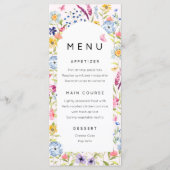 Elegante Liebe der Blumen im Menü "Bloom" Menükarte (Vorderseite)