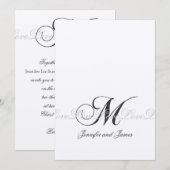 Elegante Liebe des Einladung (Vorne/Hinten)