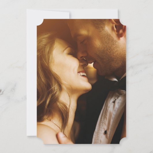 Elegante Liebe Einladung (Rückseite)