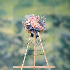 Elegante Liebe Extravagantes Brautparty Acrylschild