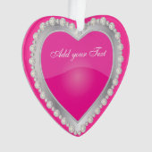 Elegante Liebe-glänzendes heißes Ornament (Vorderseite)