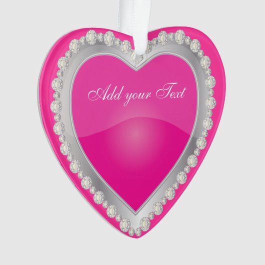 Elegante Liebe-glänzendes heißes Ornament (Vorderseite)