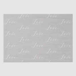 Elegante Liebe Gray White Wedding Seidenpapier