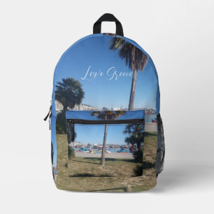 Elegante Liebe Griechenland 2 Bedruckter Rucksack