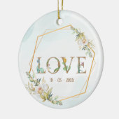 Elegante Liebe Grüne Keramik Ornament (Links)