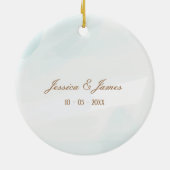 Elegante Liebe Grüne Keramik Ornament (Hinten)