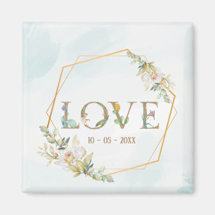 Elegante Liebe Grüne Magnet