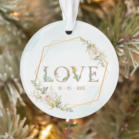 Elegante Liebe Grüne Ornament (Baum)