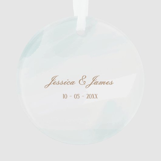 Elegante Liebe Grüne Ornament (Rückseite)