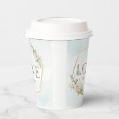 Elegante Liebe Grüne Pappbecher (Links)