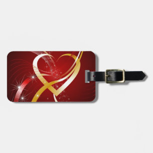 Elegante Liebe Herz Gepäckanhänger