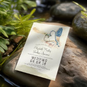 Elegante Liebe Herzdrachenmatische Paarung Poltera Einladung