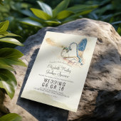 Elegante Liebe Herzdrachenmatische Paarung Poltera Einladung