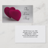 Elegante Liebe-Herzen Visitenkarte (Vorne/Hinten)