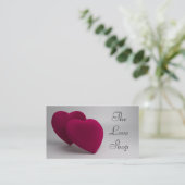 Elegante Liebe-Herzen Visitenkarte (Stehend Vorderseite)