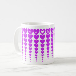 Elegante Liebe, Hoffnung & Sie brauchen Lila Herze Kaffeetasse